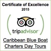 Certificate of Excellence Boat Charters in St. Thomas USVI